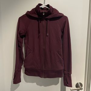Athleta zip-up purple hoodie